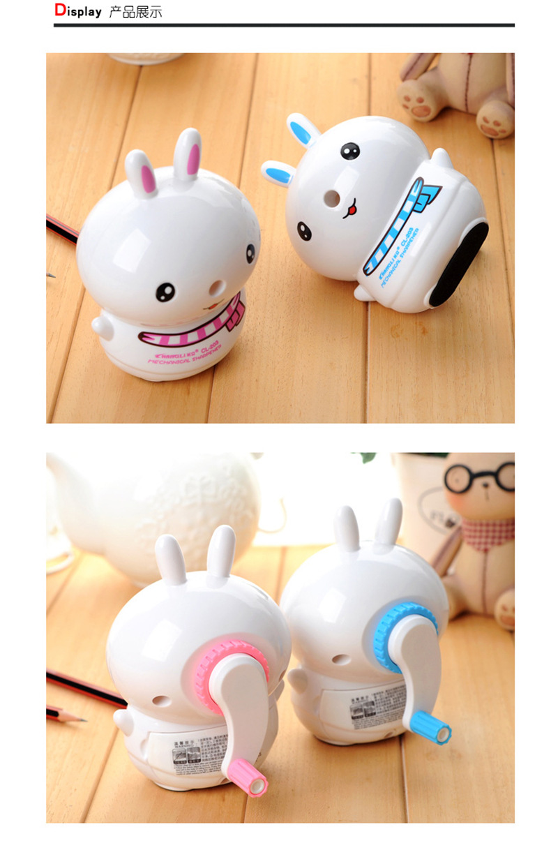 A rabbit style hand motion pencil sharpener cartoon automatic back and forth pencil sharpener A rabbit style hand motion pencil sharpener cartoon automatic back and forth pencil sharpener