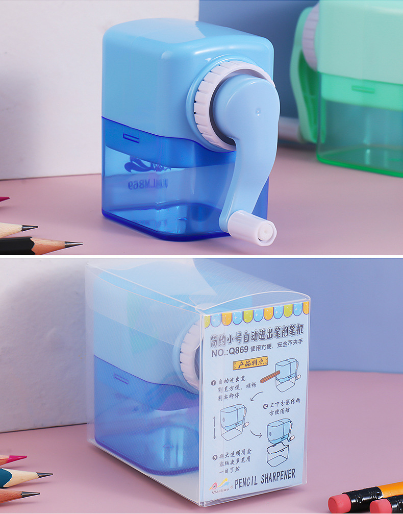 Simple Macaron Color Hand-Cranking Pencil Sharpener Pencil Sharpener Children's Student Studying Stationery Supplies Portable Pen Spinning Devices Simple Macaron Color Hand-Cranking Pencil Sharpener Pencil Sharpener Children's Student Studying Stationery Supplies Portable Pen Spinning Devices