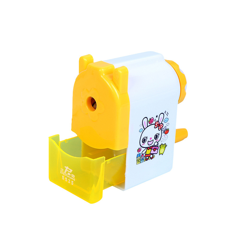Wholesale Propelling Pencil Pencil Shapper Student Pen Spinning Cartoon Penknife Creative Pencil Sharpener Plastic Hand Pencil Sharpener