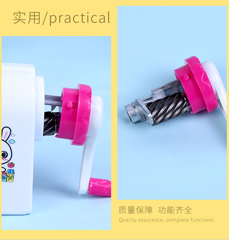 Wholesale Propelling Pencil Pencil Shapper Student Pen Spinning Cartoon Penknife Creative Pencil Sharpener Plastic Hand Pencil Sharpener