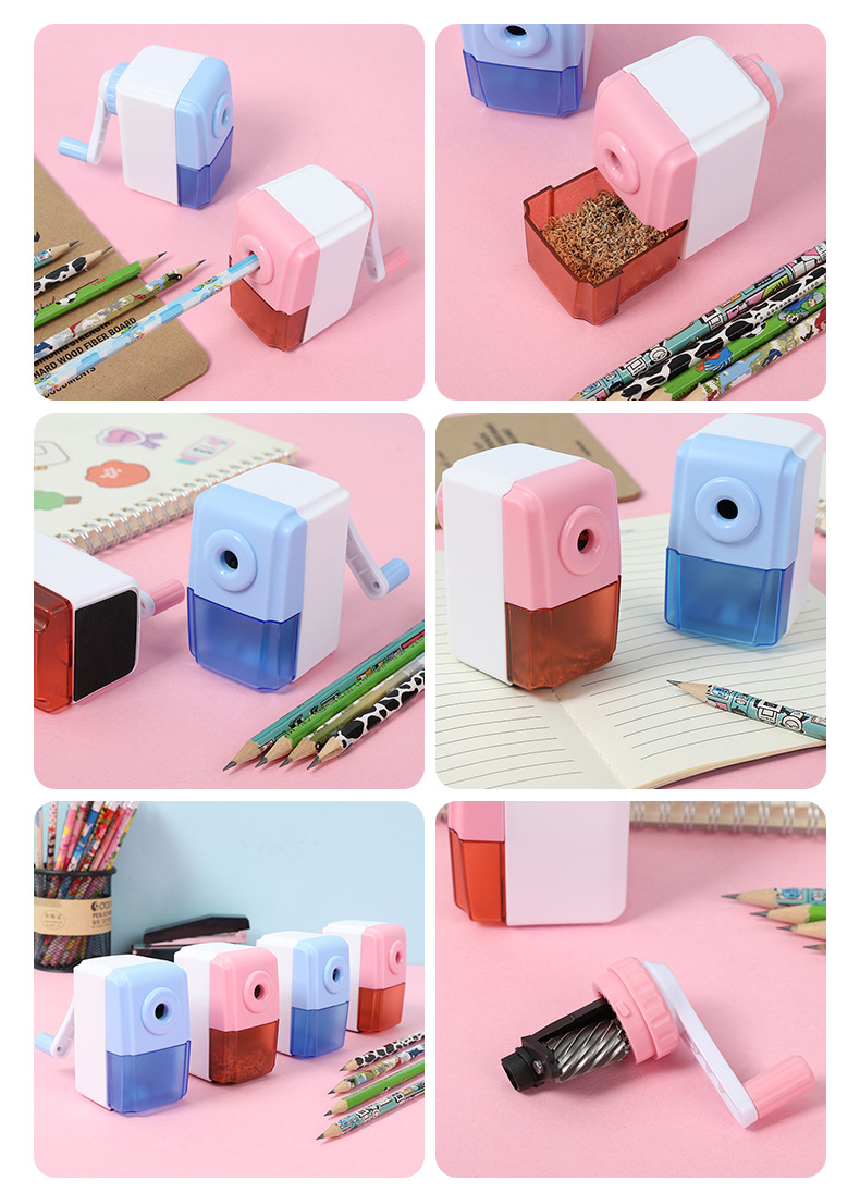 Creative Pupil Prize Hand-Cranking Pencil Sharpener Automatic Pen Input Pencil Shapper School Supplies Children's Gift Pencil Knife Creative Pupil Prize Hand-Cranking Pencil Sharpener Automatic Pen Input Pencil Shapper School Supplies Children's Gift Pencil Knife