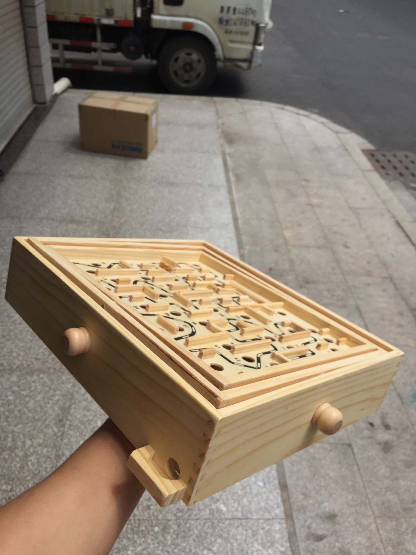 Extra Large 60-Pass Wooden Ball Maze Balance Hand-Eye Coordination Training Children Adult Puzzle Toys Extra Large 60-Pass Wooden Ball Maze Balance Hand-Eye Coordination Training Children Adult Puzzle Toys