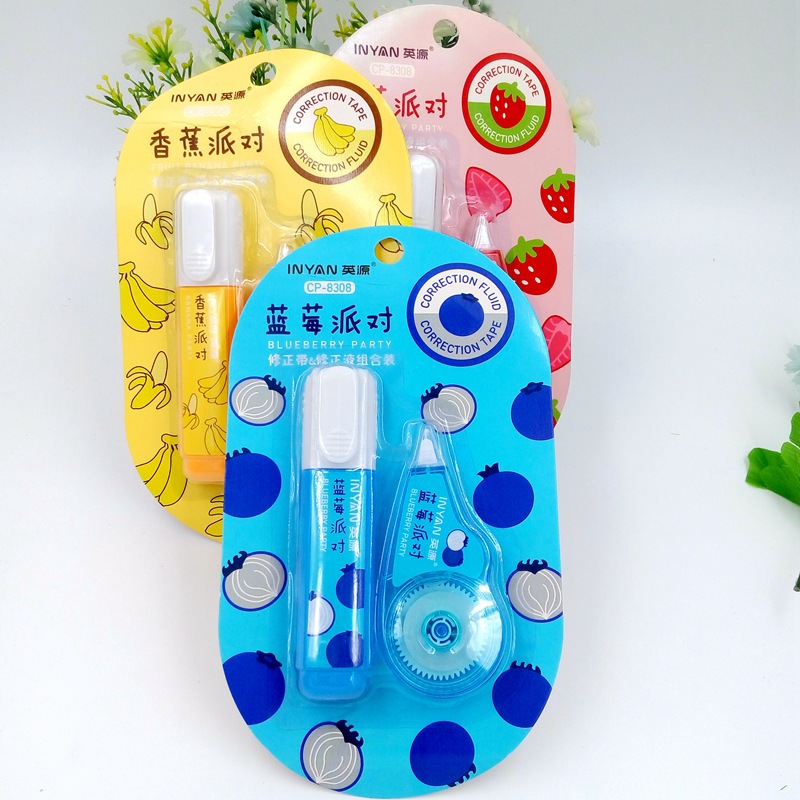 Japan and South Korea Stationery Correction Fluid Correction Tape Combination Set Environmental Protection Correction Tape Correction Tape Wholesale and Retail Can Be Customized Japan and South Korea Stationery Correction Fluid Correction Tape Combination Set Environmental Protection Correction Tape Correction Tape Wholesale and Retail Can Be Customized