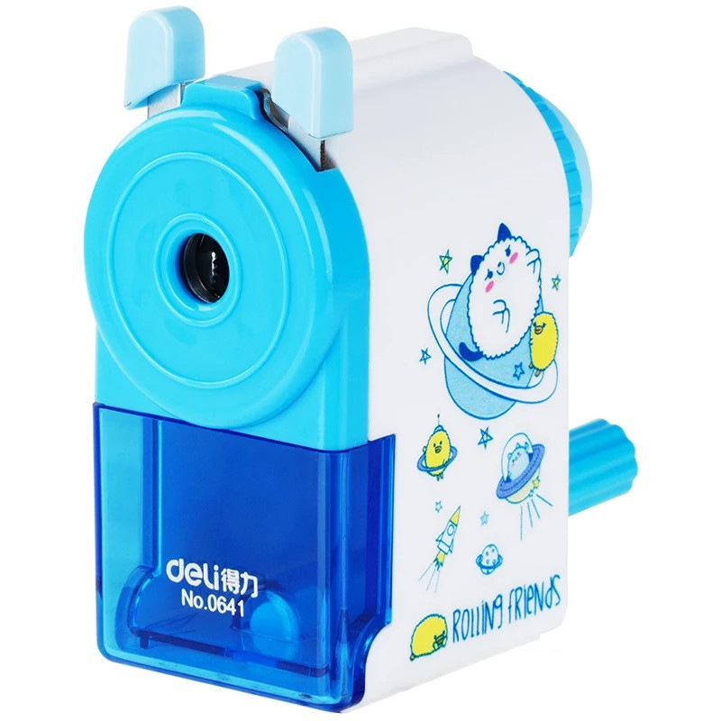 Deli Stationery 0641 Pencil Sharpener Hand-Cranking Pencil Sharpener Pencil Sharpener Pencil Shapper Pencil Sharpener Manual Pencil Sharpener Children