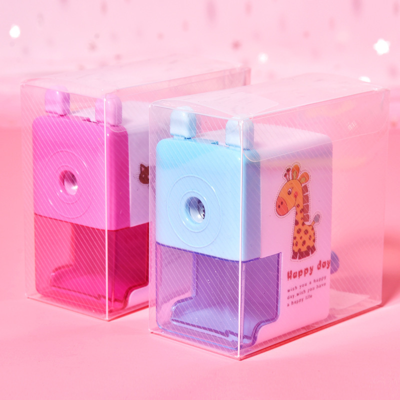 Zhengrong 027 Pencil Shapper Penknife Cartoon Hand-Cranking Pencil Sharpener Pencil Sharpener Labor-Saving Pencil Sharpener Small Gifts for Children