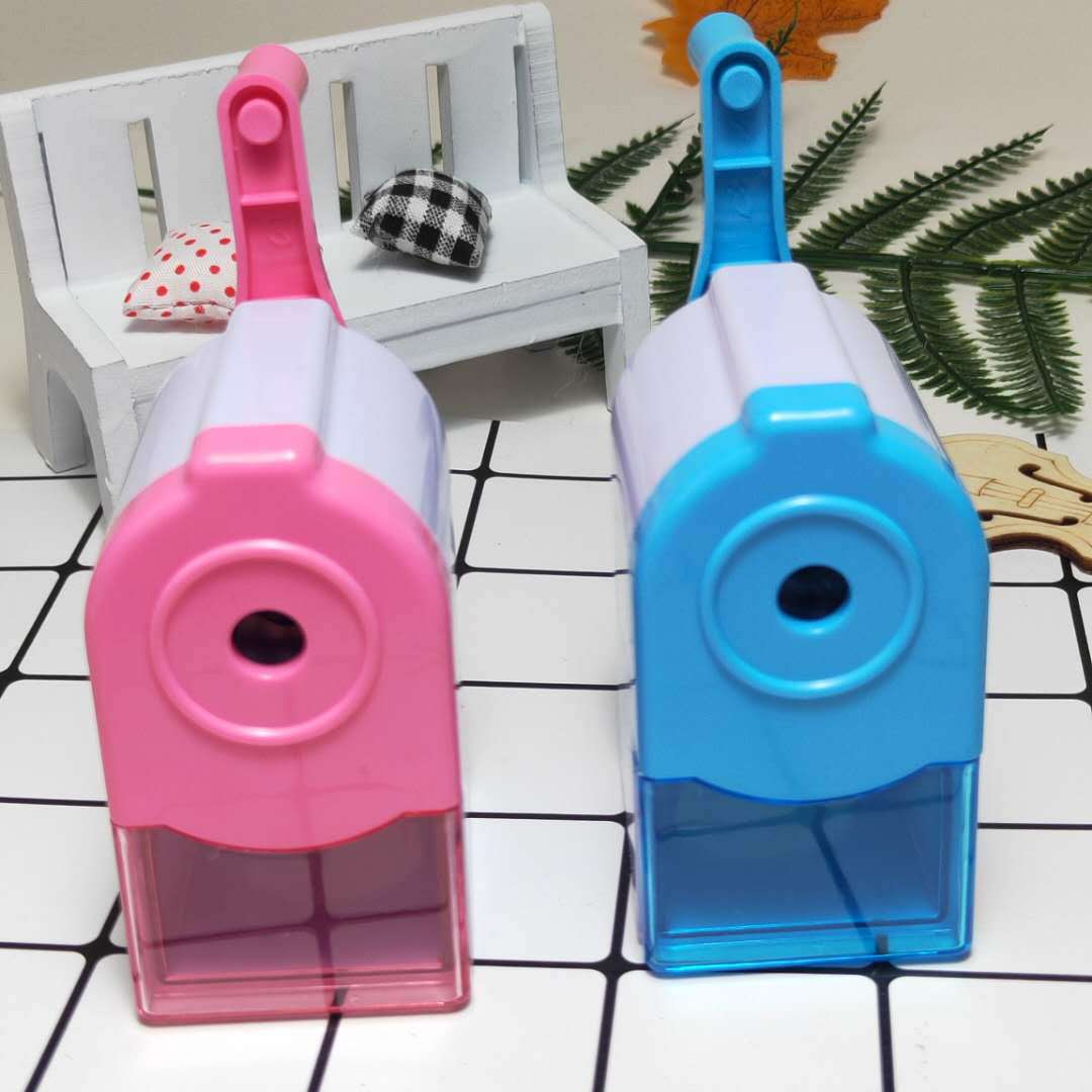 Creative Cartoon Hand-Cranking Pencil Shapper Pencil Sharpener Student Plastic Pencil Sharpener Children Pencil Sharpener Pencil Sharpener Office Supplies