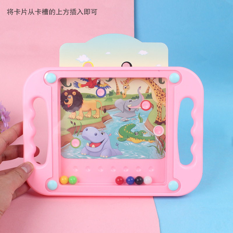 Children&#039;s Handheld Ball Balance Beads Educational Toys Intelligence Development Early Education Parent-Child Interactive Game Maze Game