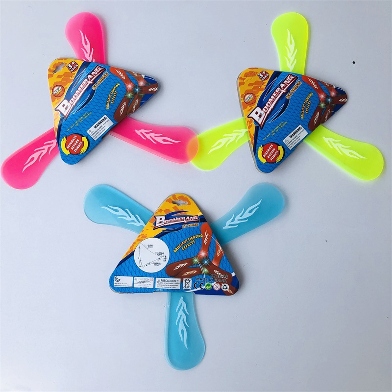 Luminous Triangle Roundabout Darts Children&#039;s Products Outdoor Sports Triangle Logo Hot Sale Stall Night Market Toys Wholesale