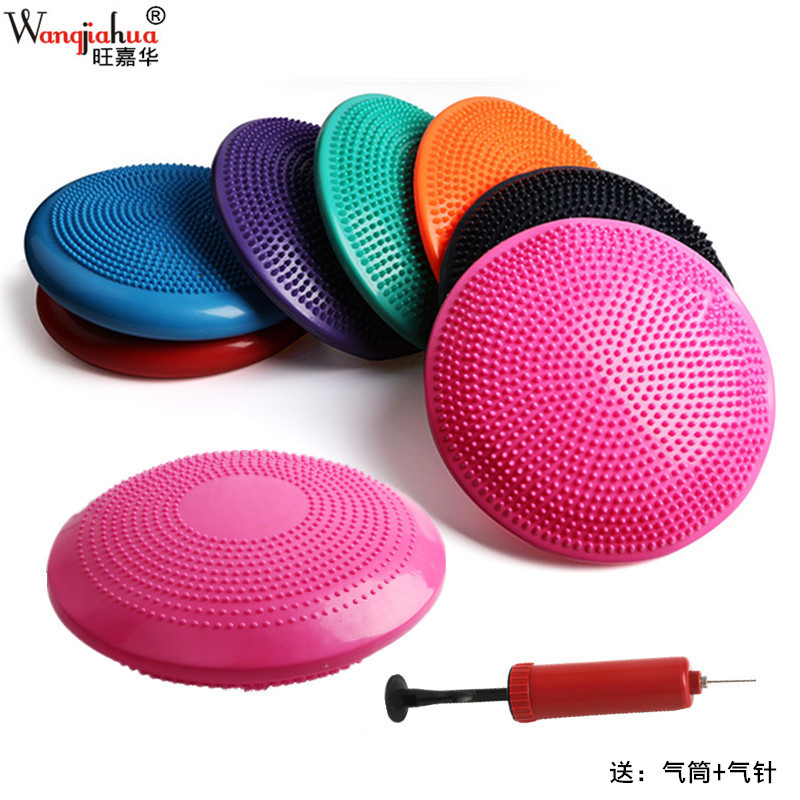 Balance Cushion Yoga Massage Mat Balance Disk Soft Cushion Thickened Anti-Riot Yoga Balance Ball Feet Stool Rehabilitation Cushion Air Cushion