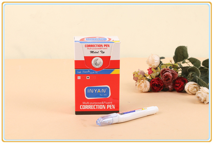 Correction fluid for non-toxic quick-dry type steel head with correction fluid. Correction fluid for non-toxic quick-dry type steel head with correction fluid.