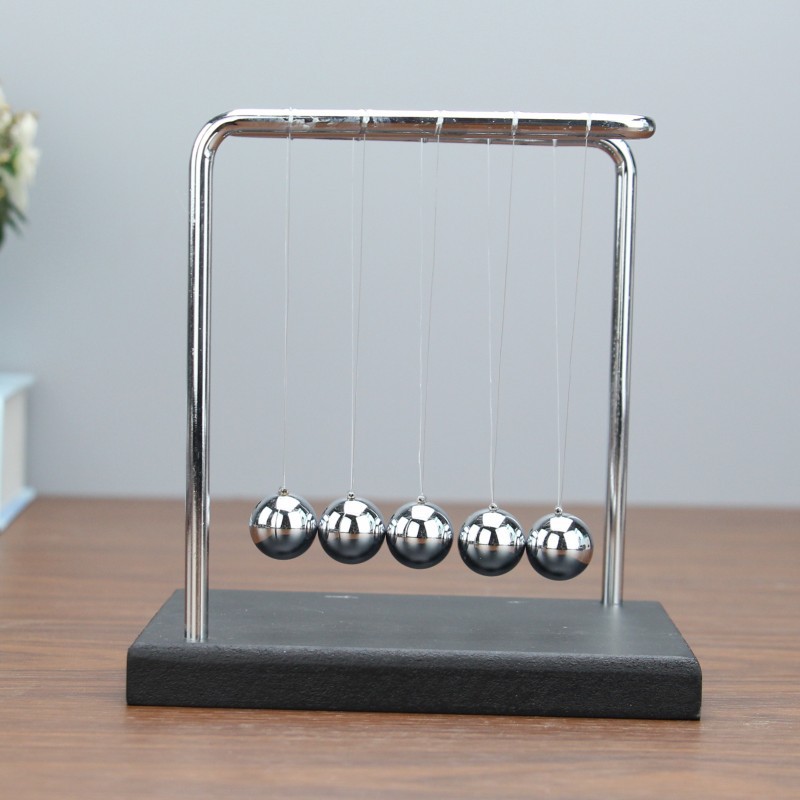 N-Shaped Newton Swing Ball a Regional Name for Billiards Bumperball Z-Shaped Solid Wood Cradle Balance Ball Desktop Decompression Ornaments