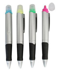Double fluorescent multifunctional ballpoint pen Ballpoint Pen Highlighter