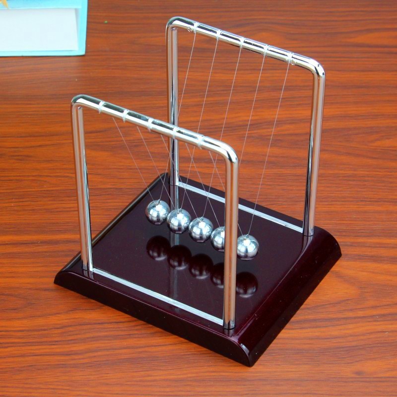 Newton Balance Swing Ball Collision Energy Conservation Permanent Ball Home Office Ornaments Decorative Crafts Newton a Regional Name for Billiards