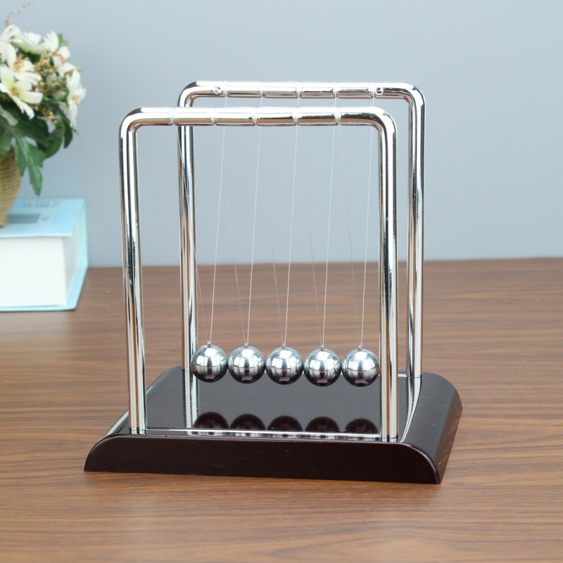 Newton Balance Swing Ball Collision Energy Conservation Permanent Ball Home Office Ornaments Decorative Crafts Newton a Regional Name for Billiards