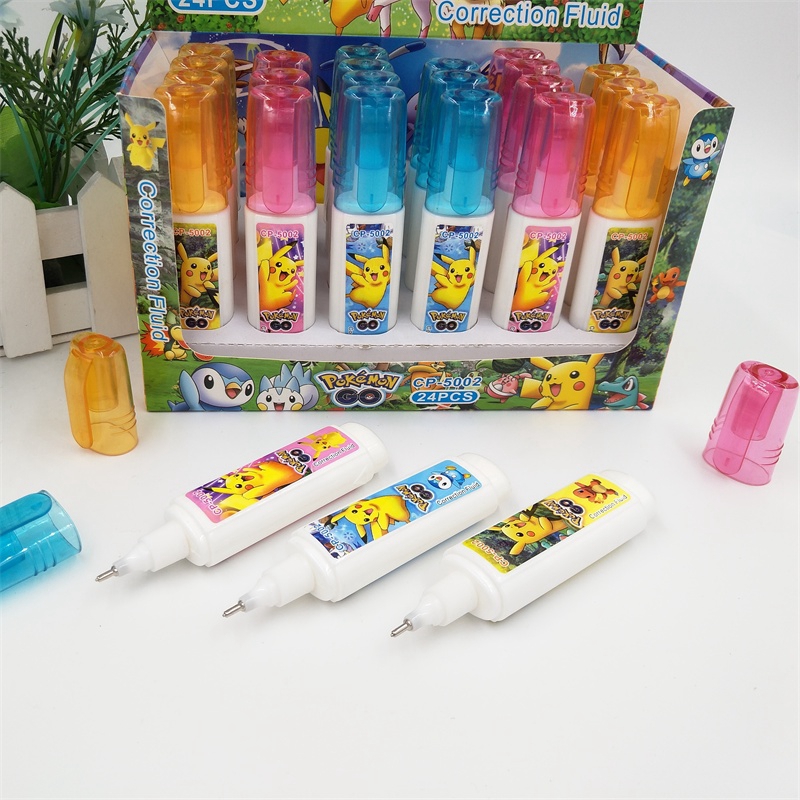 Hot environmental correction Fluid metal head flat bottle correction pen modification liquid wholesale and retail custo Hot environmental correction Fluid metal head flat bottle correction pen modification liquid wholesale and retail custo