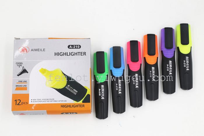 Factory direct selling supply single-head hook highlighter