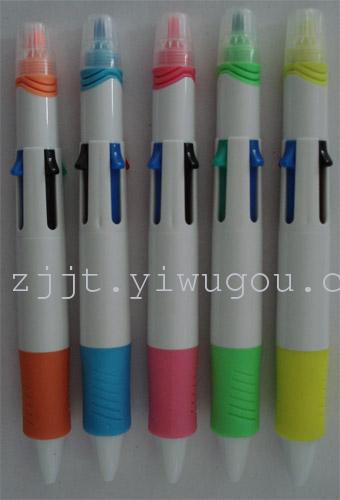 New Korean highlighter color colored ballpoint pen