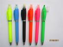 New Korean double ball-point Pen Highlighter dual-use gel pens