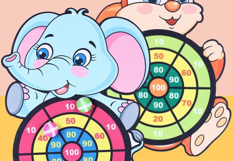 Children's Sticky Ball Dart Board Toy Wall-Mounted Cartoon Sticky Ball Darts Sticky Ball Dart Target Indoor Sports Wholesale Children's Sticky Ball Dart Board Toy Wall-Mounted Cartoon Sticky Ball Darts Sticky Ball Dart Target Indoor Sports Wholesale