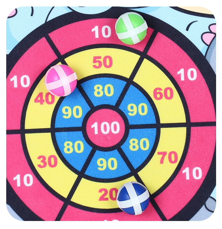 Children's Sticky Ball Dart Board Toy Wall-Mounted Cartoon Sticky Ball Darts Sticky Ball Dart Target Indoor Sports Wholesale Children's Sticky Ball Dart Board Toy Wall-Mounted Cartoon Sticky Ball Darts Sticky Ball Dart Target Indoor Sports Wholesale