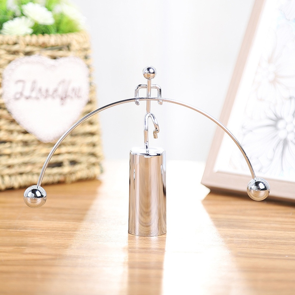 Creative Tumbler Physics Fun Gift Decompression Puzzle Toy Ball Metal Small Iron Man Decoration Weightlifting Balance Creative Tumbler Physics Fun Gift Decompression Puzzle Toy Ball Metal Small Iron Man Decoration Weightlifting Balance