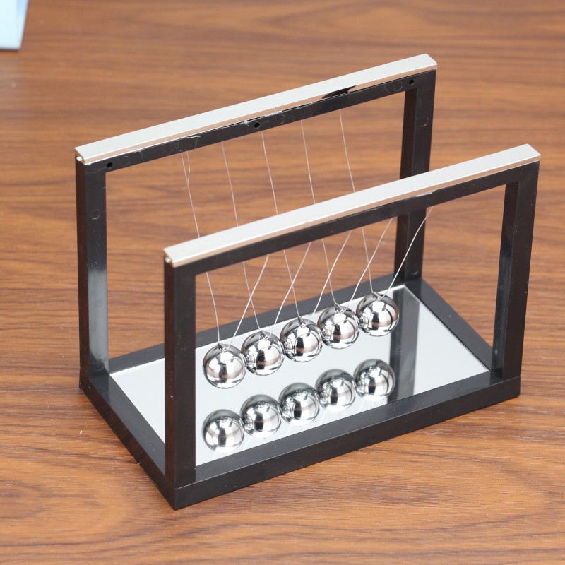 Creative Acrylic Newton Swing Ball a Regional Name for Billiards with Mirror Force Transmission Balance Bumperball Office Desk Surface Panel Ornaments Creative Acrylic Newton Swing Ball a Regional Name for Billiards with Mirror Force Transmission Balance Bumperball Office Desk Surface Panel Ornaments