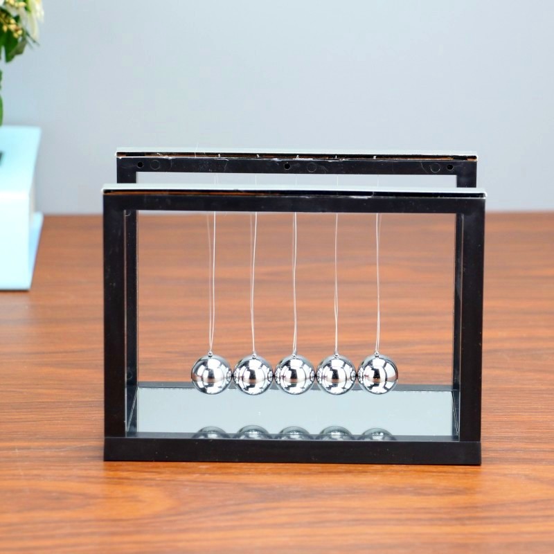 Creative Acrylic Newton Swing Ball a Regional Name for Billiards with Mirror Force Transmission Balance Bumperball Office Desk Surface Panel Ornaments Creative Acrylic Newton Swing Ball a Regional Name for Billiards with Mirror Force Transmission Balance Bumperball Office Desk Surface Panel Ornaments