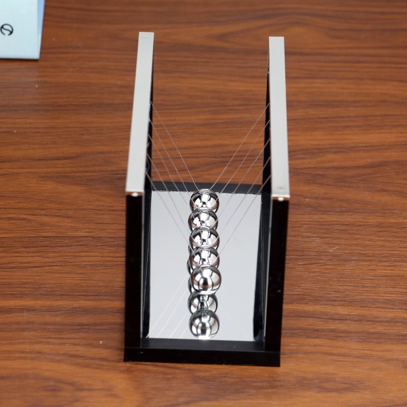 Creative Acrylic Newton Swing Ball a Regional Name for Billiards with Mirror Force Transmission Balance Bumperball Office Desk Surface Panel Ornaments Creative Acrylic Newton Swing Ball a Regional Name for Billiards with Mirror Force Transmission Balance Bumperball Office Desk Surface Panel Ornaments
