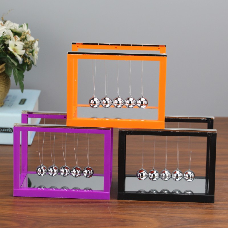 Creative Acrylic Newton Swing Ball a Regional Name for Billiards with Mirror Force Transmission Balance Bumperball Office Desk Surface Panel Ornaments Creative Acrylic Newton Swing Ball a Regional Name for Billiards with Mirror Force Transmission Balance Bumperball Office Desk Surface Panel Ornaments