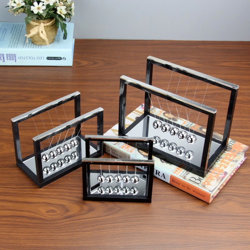 Creative Acrylic Newton Swing Ball a Regional Name for Billiards with Mirror Force Transmission Balance Bumperball Office Desk Surface Panel Ornaments Creative Acrylic Newton Swing Ball a Regional Name for Billiards with Mirror Force Transmission Balance Bumperball Office Desk Surface Panel Ornaments