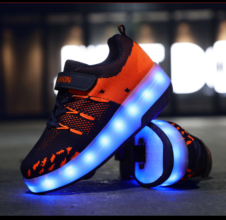 Amazon Overseas Supply Luminous Led Roller Shoe Two-Wheel Boys Charging Skate Shoes Girls Skates Manufacturers Amazon Overseas Supply Luminous Led Roller Shoe Two-Wheel Boys Charging Skate Shoes Girls Skates Manufacturers