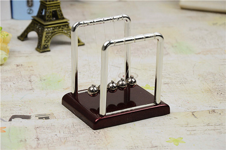 Small Size Newton's Cradle a Regional Name for Billiards Impact Bead Swing Ball Decompression Bumperball Small Square Force Balance Ball Metal Craft Gift Model Small Size Newton's Cradle a Regional Name for Billiards Impact Bead Swing Ball Decompression Bumperball Small Square Force Balance Ball Metal Craft Gift Model