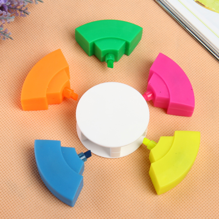 "Genuine offer" creative children's drawings colored circle highlighter