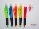 New Korean twin head transparent color bar pole fluorescent pen cute flower highlighter