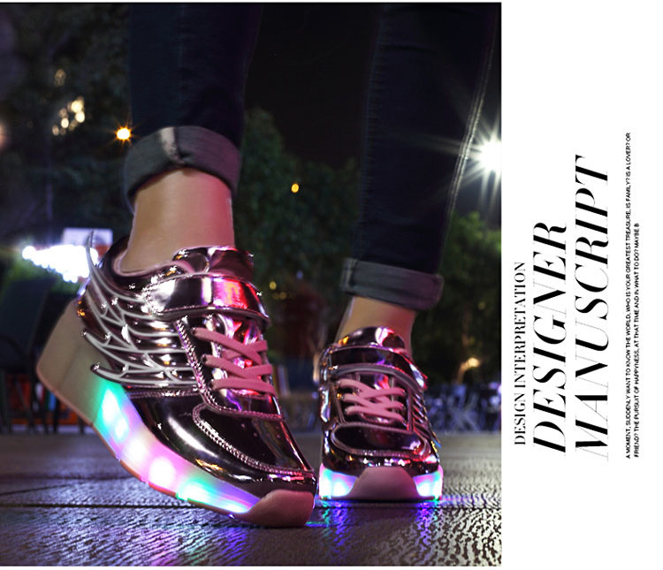 Amazon AliExpress Supply Luminous Heelys Single Wheel Skate Shoes Double Wheel Skates Wings Light Shoes K02 Amazon AliExpress Supply Luminous Heelys Single Wheel Skate Shoes Double Wheel Skates Wings Light Shoes K02