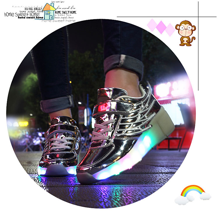 Amazon AliExpress Supply Luminous Heelys Single Wheel Skate Shoes Double Wheel Skates Wings Light Shoes K02 Amazon AliExpress Supply Luminous Heelys Single Wheel Skate Shoes Double Wheel Skates Wings Light Shoes K02