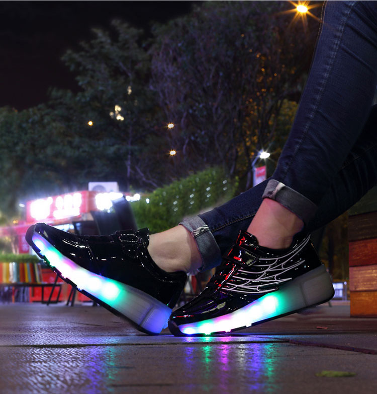 Amazon AliExpress Supply Luminous Heelys Single Wheel Skate Shoes Double Wheel Skates Wings Light Shoes K02 Amazon AliExpress Supply Luminous Heelys Single Wheel Skate Shoes Double Wheel Skates Wings Light Shoes K02
