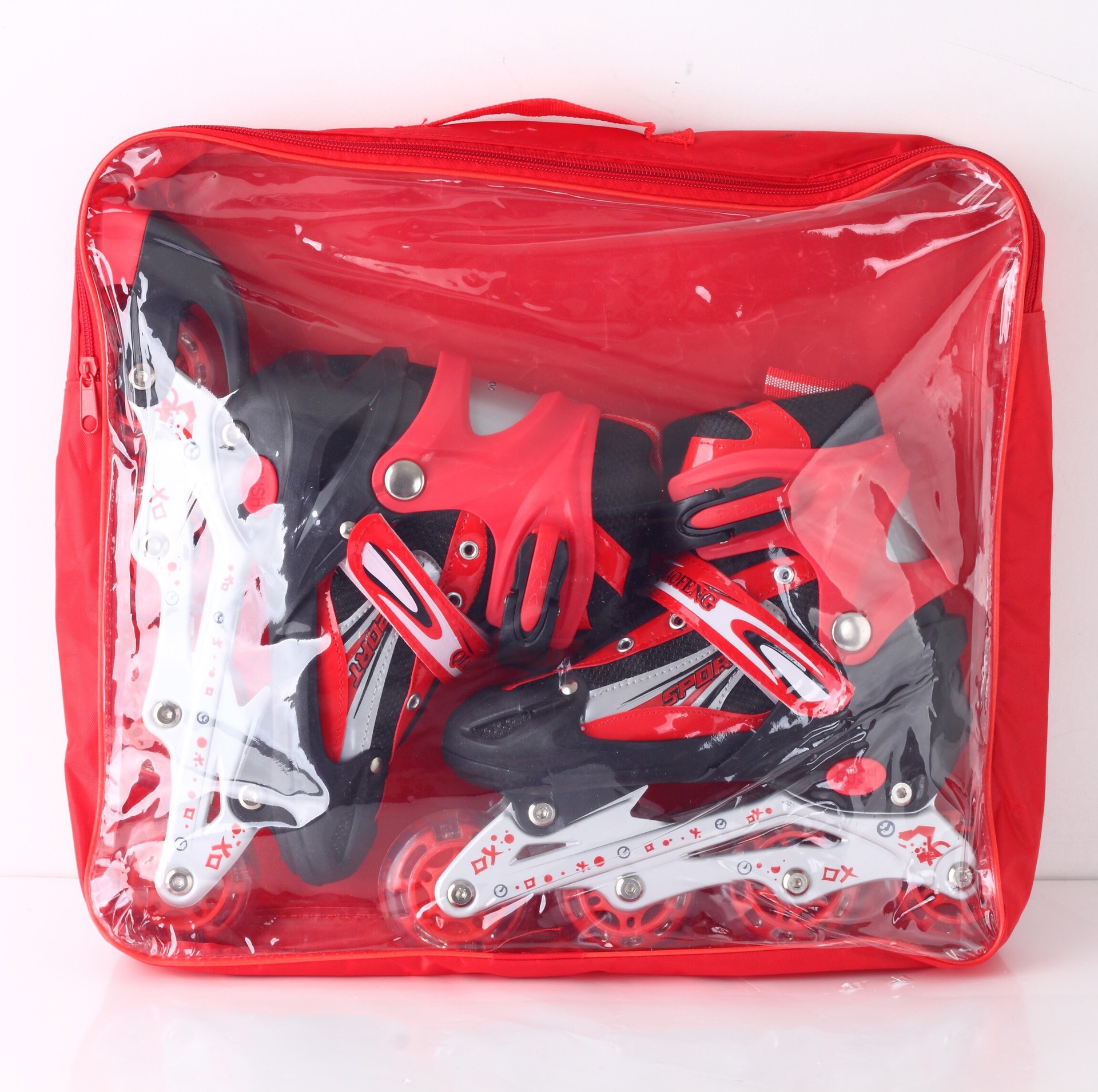 Full Flash Children the Skating Shoes Adult Speed Skating Skates Factory Wholesale Qfenc PVC Super Smooth Roller Skates