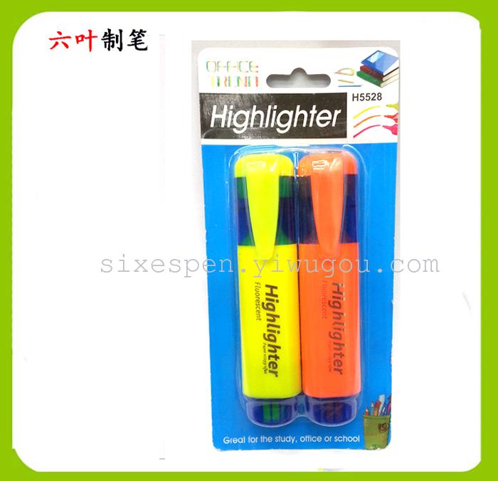 4 PCs blister card highlighter fluorescent  pen 160