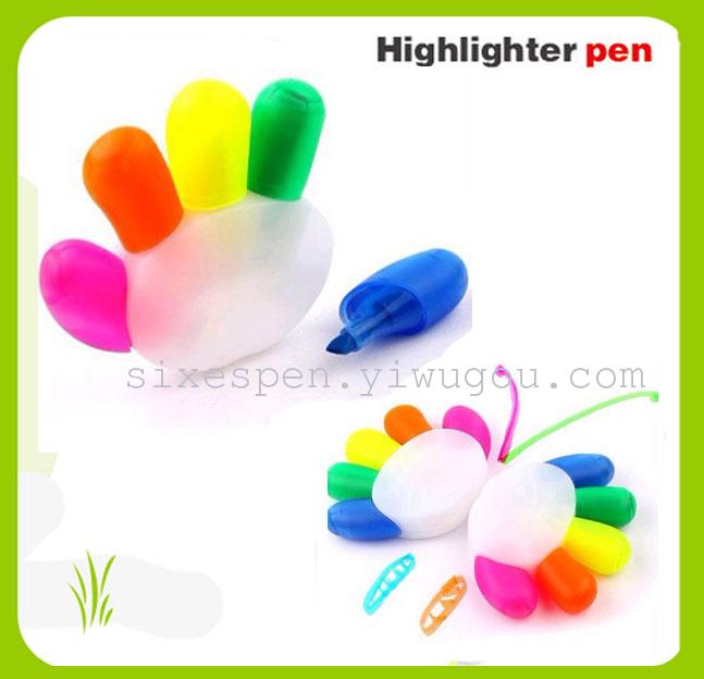pyramid highlighter pen, fluorescent  pen , gift pen can print logo