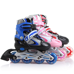 Skates bar buckle two-tone lace roller series