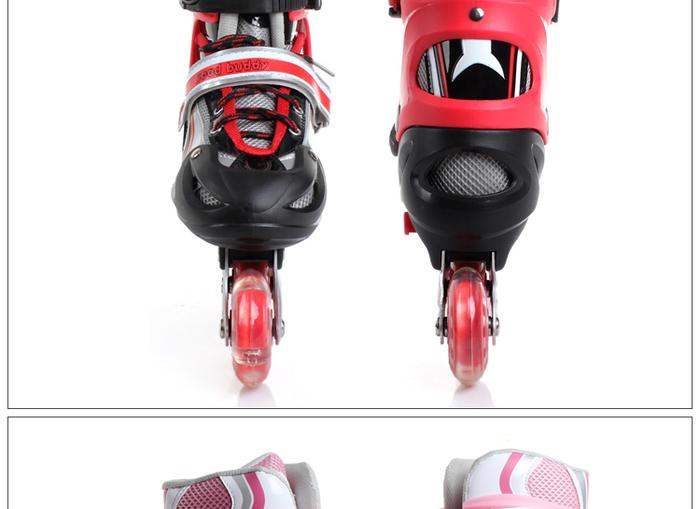 Skates bar buckle two-tone lace roller series Skates bar buckle two-tone lace roller series