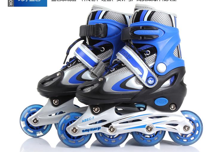 Skates bar buckle two-tone lace roller series Skates bar buckle two-tone lace roller series
