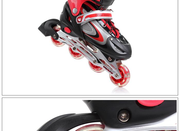 Skates bar buckle two-tone lace roller series Skates bar buckle two-tone lace roller series