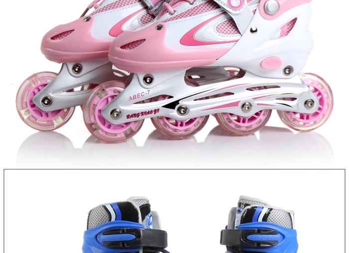 Skates bar buckle two-tone lace roller series Skates bar buckle two-tone lace roller series