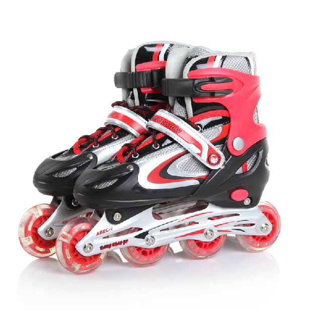 Skates bar buckle two-tone lace roller series Skates bar buckle two-tone lace roller series