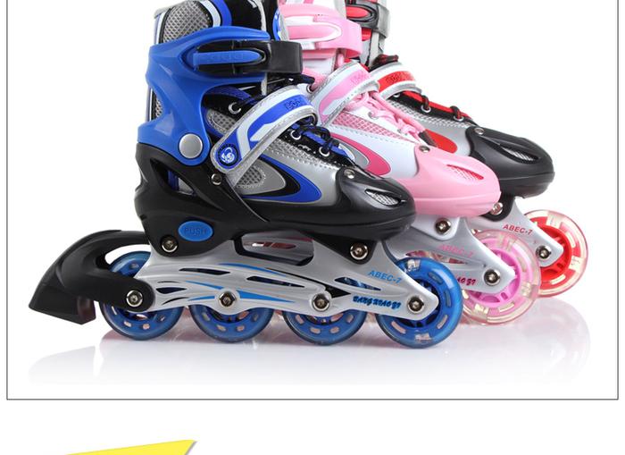 Skates bar buckle two-tone lace roller series Skates bar buckle two-tone lace roller series