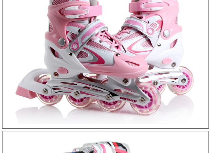 Skates bar buckle two-tone lace roller series Skates bar buckle two-tone lace roller series