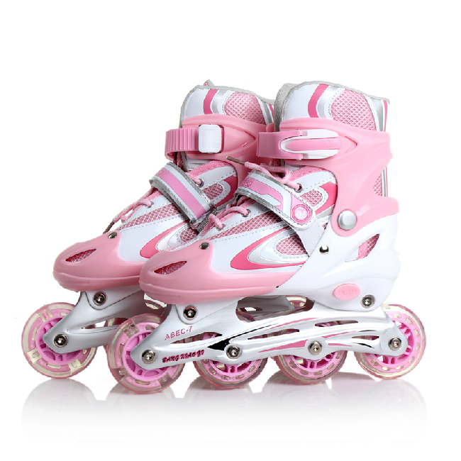 Skates bar buckle two-tone lace roller series Skates bar buckle two-tone lace roller series