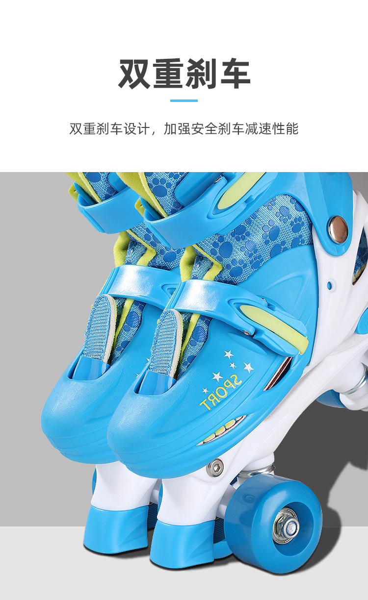 Factory Direct Supply Children the Skating Shoes Outdoor Sports Roller Skating Skates Double Row Four-Wheel Sliding Heelys Customizable Factory Direct Supply Children the Skating Shoes Outdoor Sports Roller Skating Skates Double Row Four-Wheel Sliding Heelys Customizable